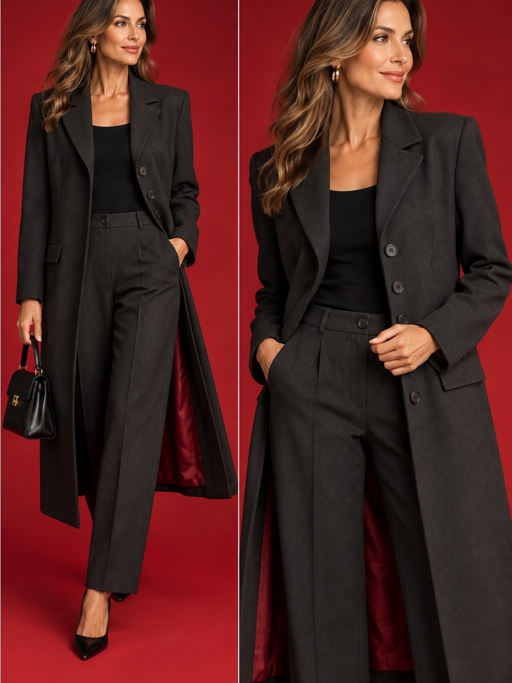 Lena Gabrielle tailored 2-piece suit.